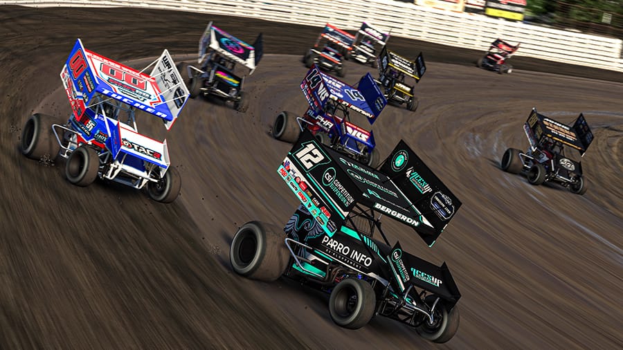 Alex Bergeron Dominates at Knoxville in iRacing World of Outlaws Thrustmaster Sprint Car Series